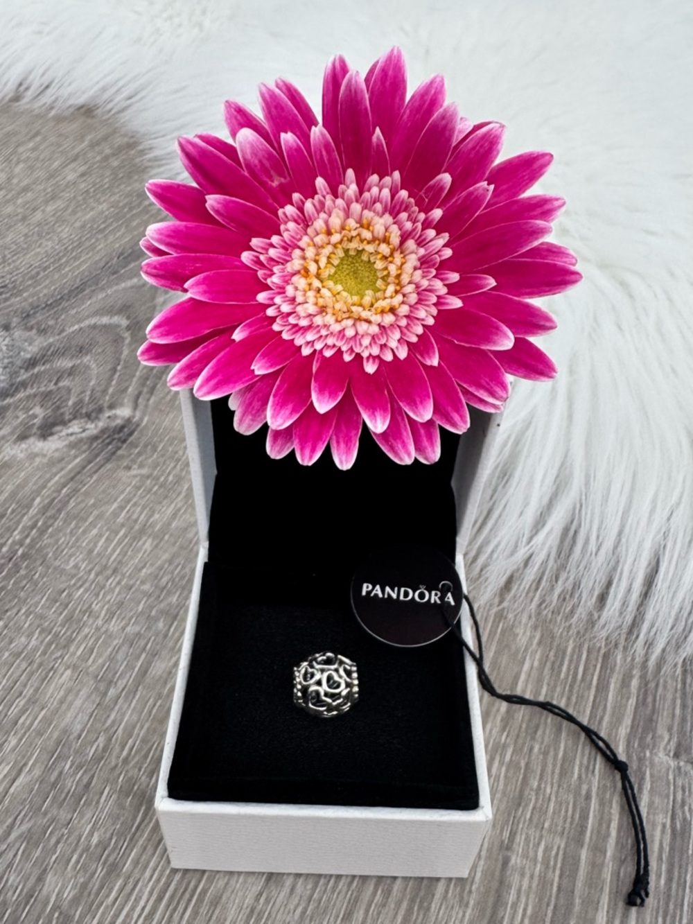 💓PANDORA Sterling Silver OPEN YOUR HEART Bead Charm
